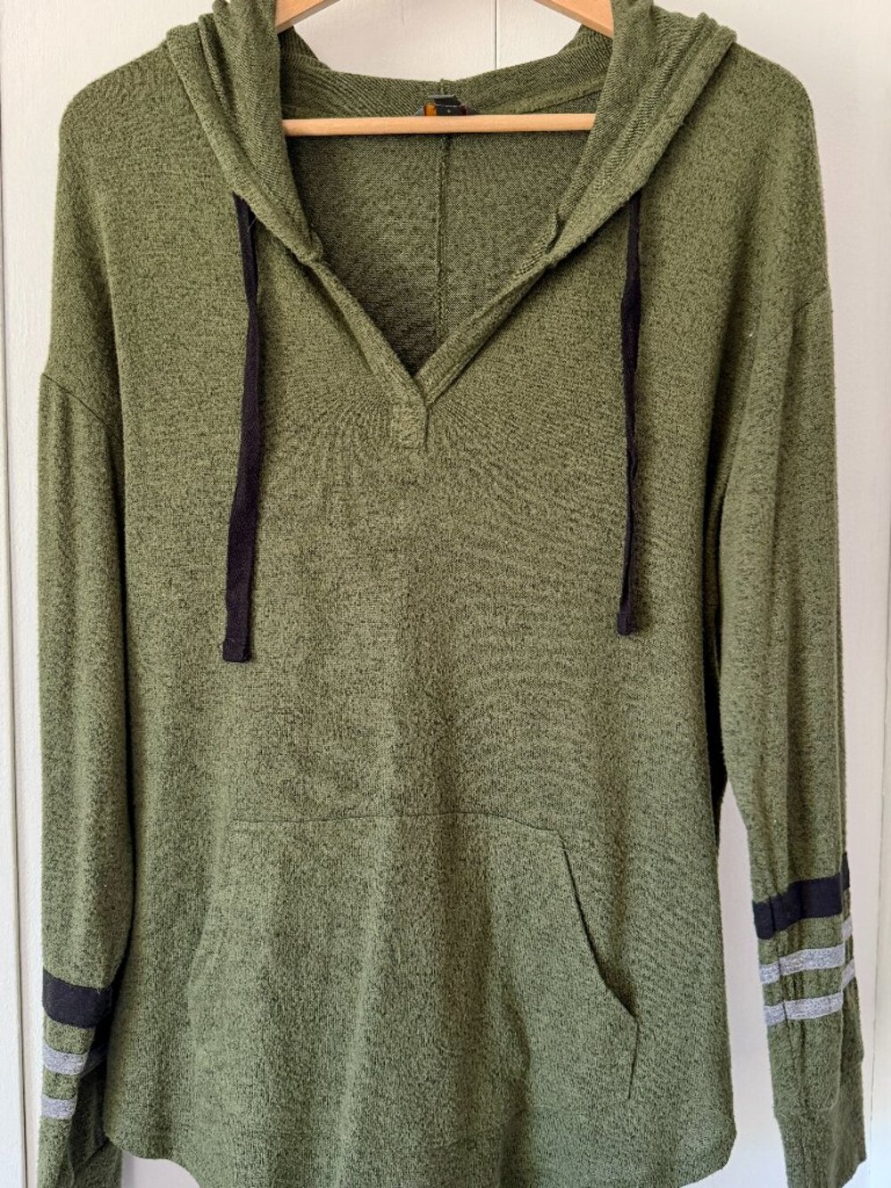 MIX by Hawthorn Olive Hooded Sweater